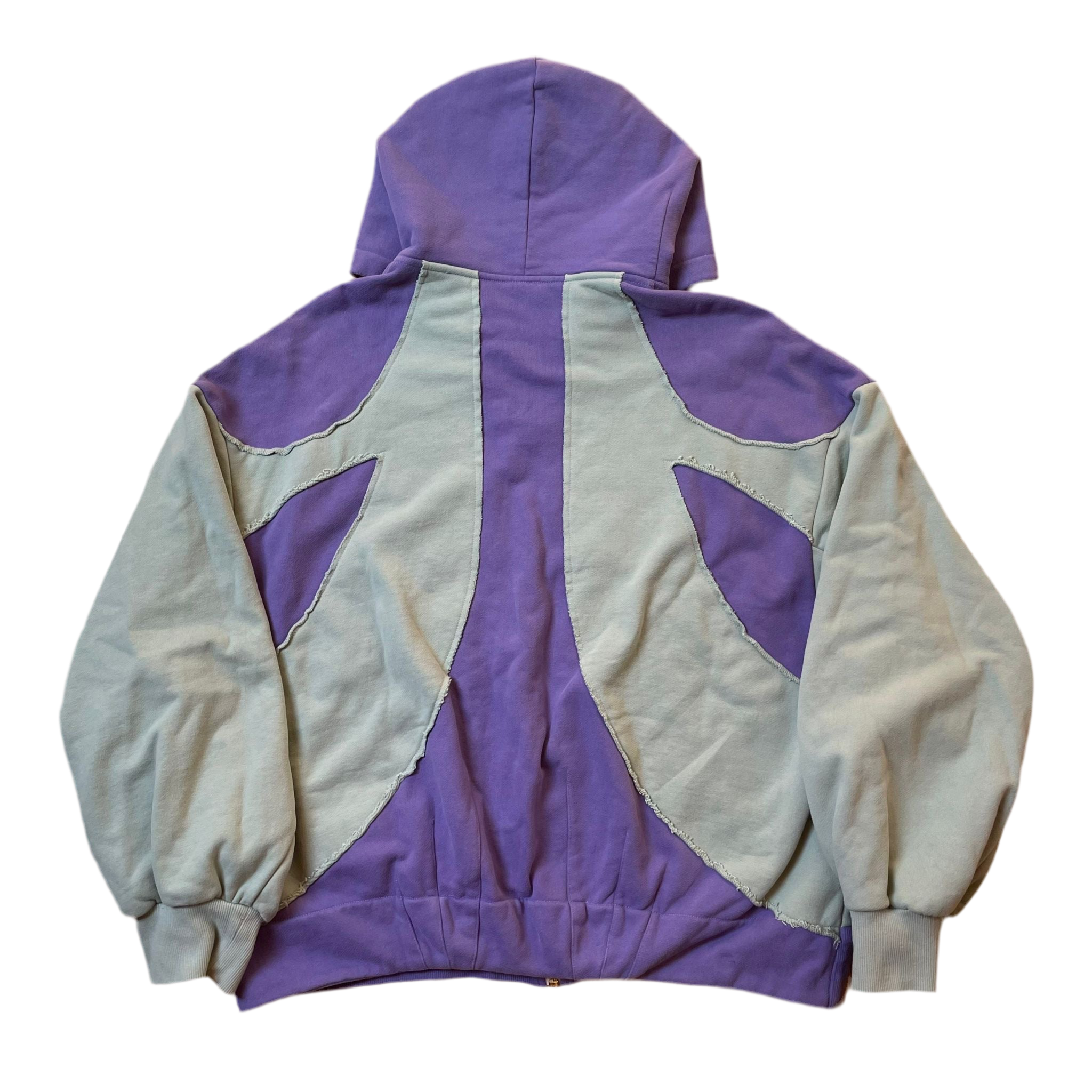 Namesake Paneled Purple Zip Hoodie (2022s)