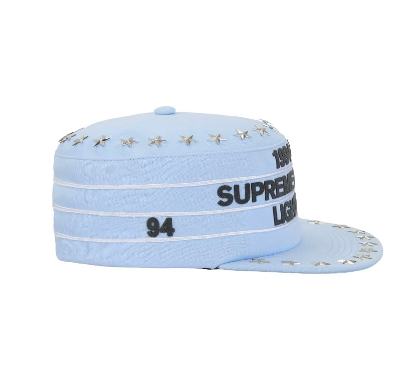 Supreme Stars Studded Pillbox Hat Light Blue (2025)