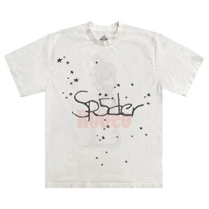 Travis Scott x Sp5der Days Before Rodeo II White Tee (2024)