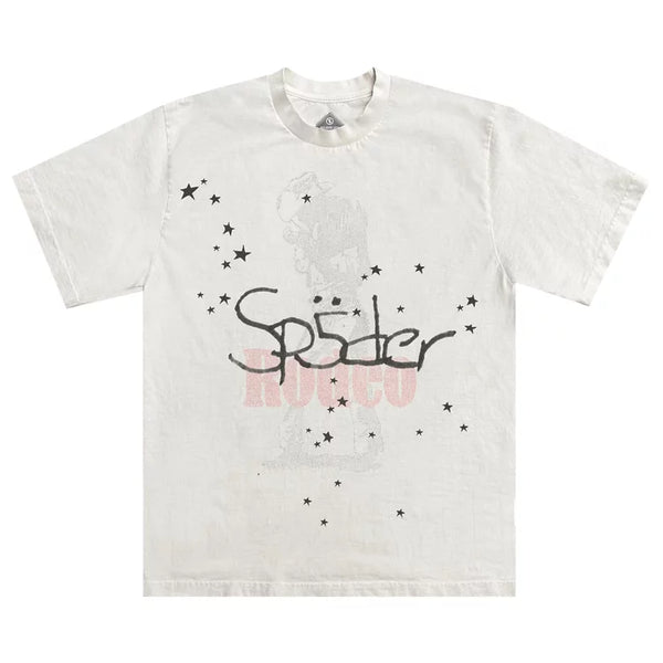 Travis Scott x Sp5der Days Before Rodeo II White Tee (2024)