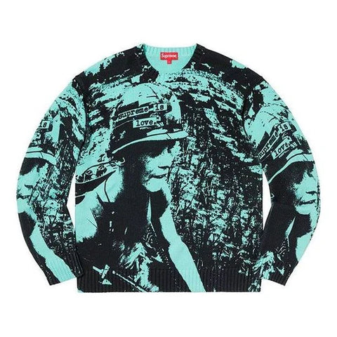 Supreme Supreme is Love Sweater Bright Teal (2019)