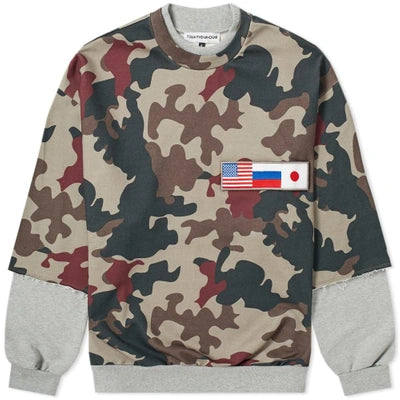 Gosha Rubchinskiy Double Sleeve Camo Flag Sweat (2018)