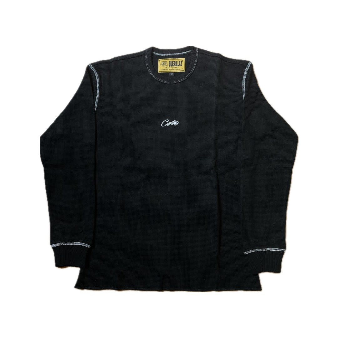 Corteiz Waffle L/S Tee Black (2023)