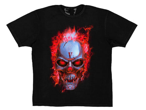 Vlone Skully Red Flame Tee